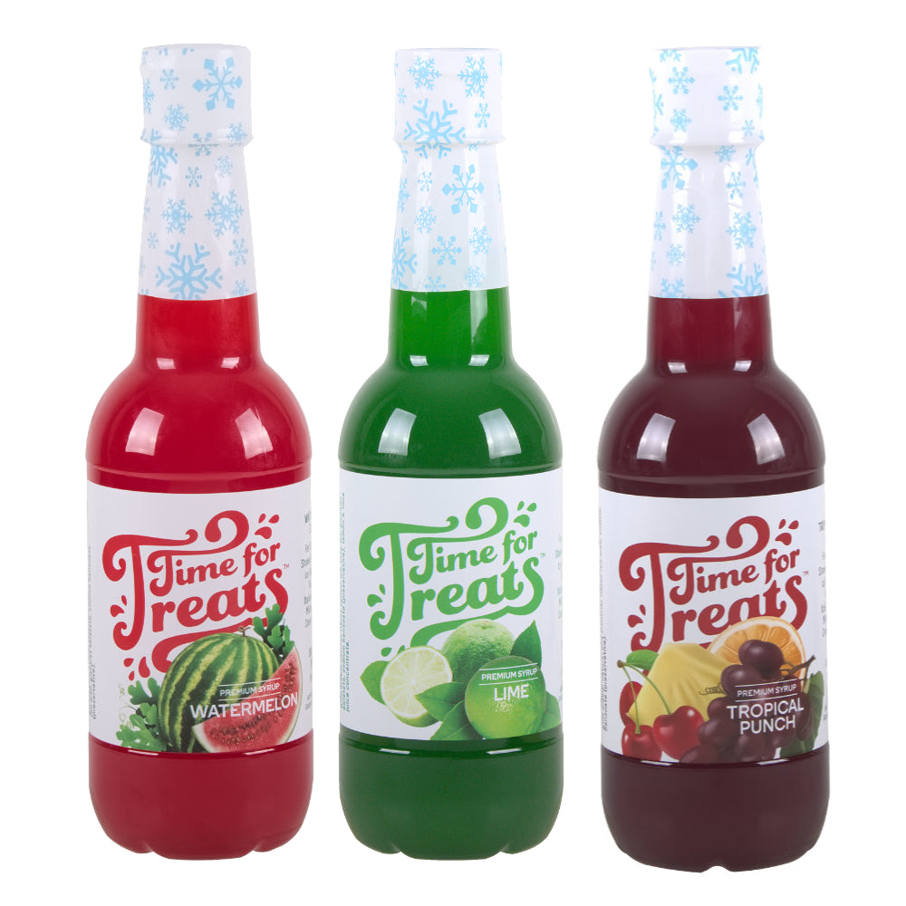 3-Pack Time For Treats Syrup - Tropical Punch, Watermelon, Lime