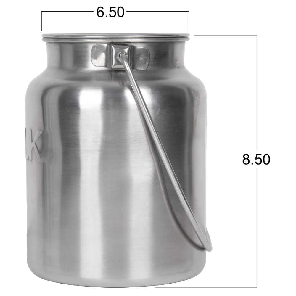 Stainless Steel Gallon Jug - MILK