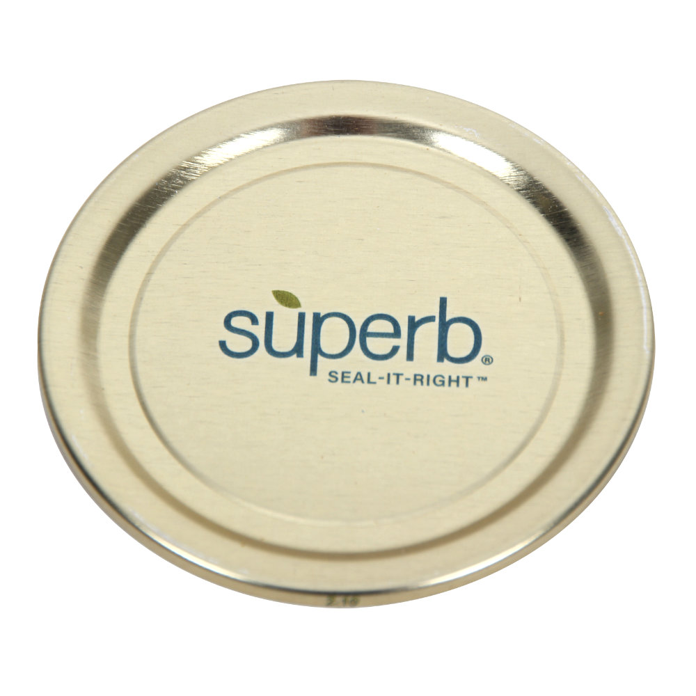 SUPERB - Regular Mouth Canning Lids- Box of 60
