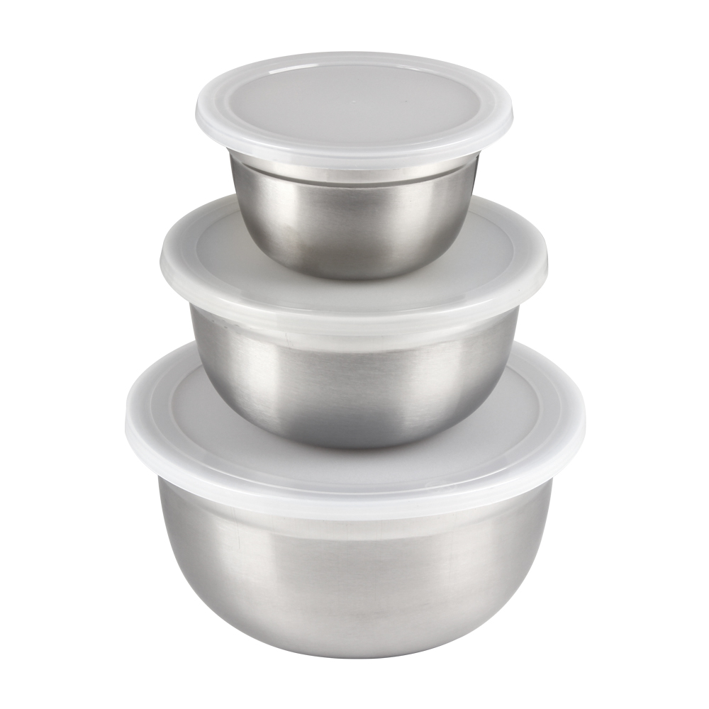 Stainless Steel 3 PC Bowl Set