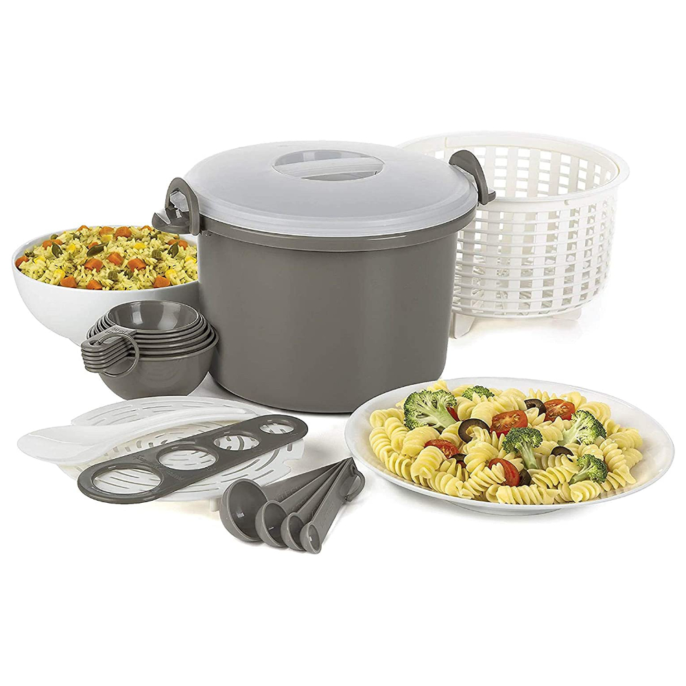 Microwave Rice & Pasta Cooker Set - Click Image to Close