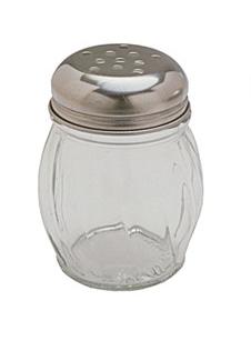 Glass Shaker w/ Stainless Steel Perforated Lid