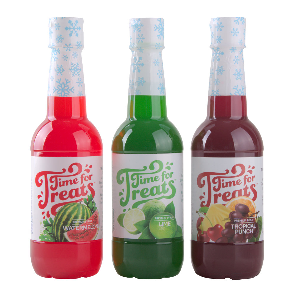 Syrup 3-Pack - Tropical Punch, Watermelon, and Lime
