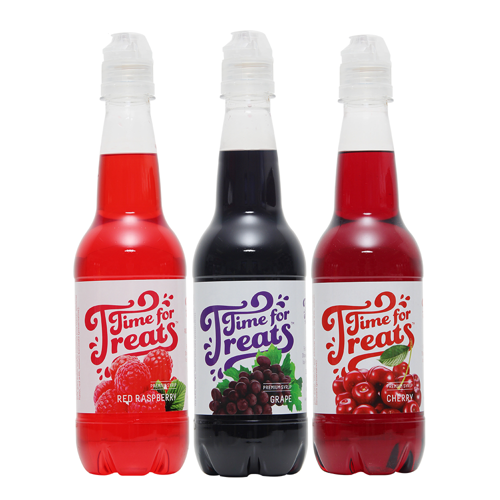 Syrup 3-Pack - Grape, Cherry, and Red Raspberry
