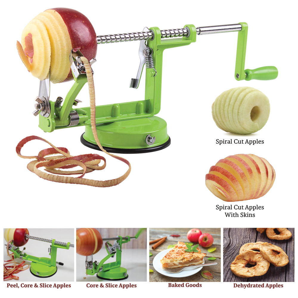 Johnny Apple Peeler - Aluminum Body with Suction Base