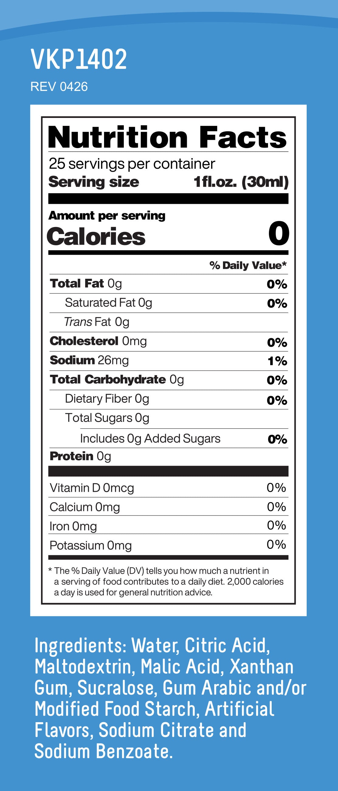Time For Treats ZERO SUGAR ZERO DYES - Blue Raspberry