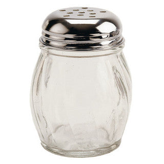 Glass Shaker with Stainless Steel Perforated Lid
