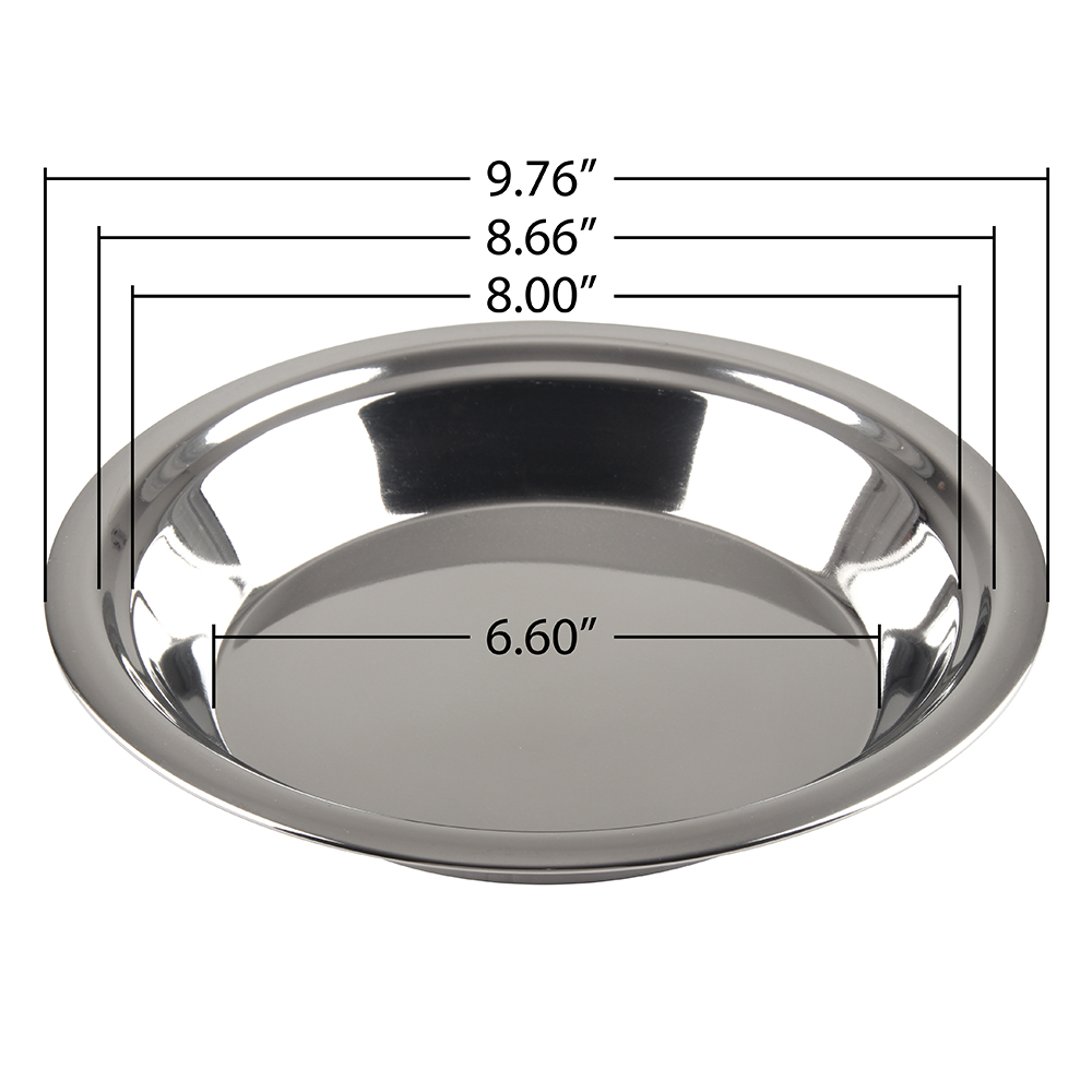 Stainless Steel 9" Pie Pan