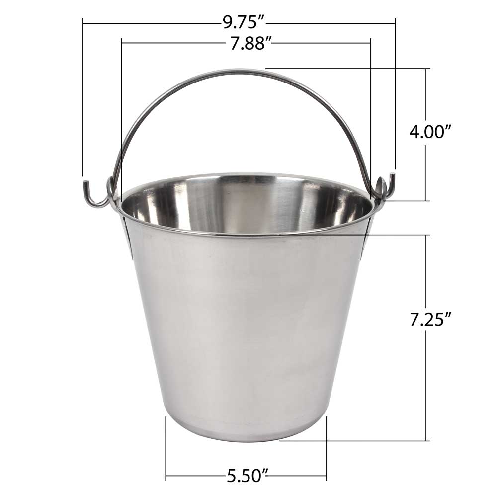 LINDY"S 4-qt Stainless Steel Pail - Click Image to Close