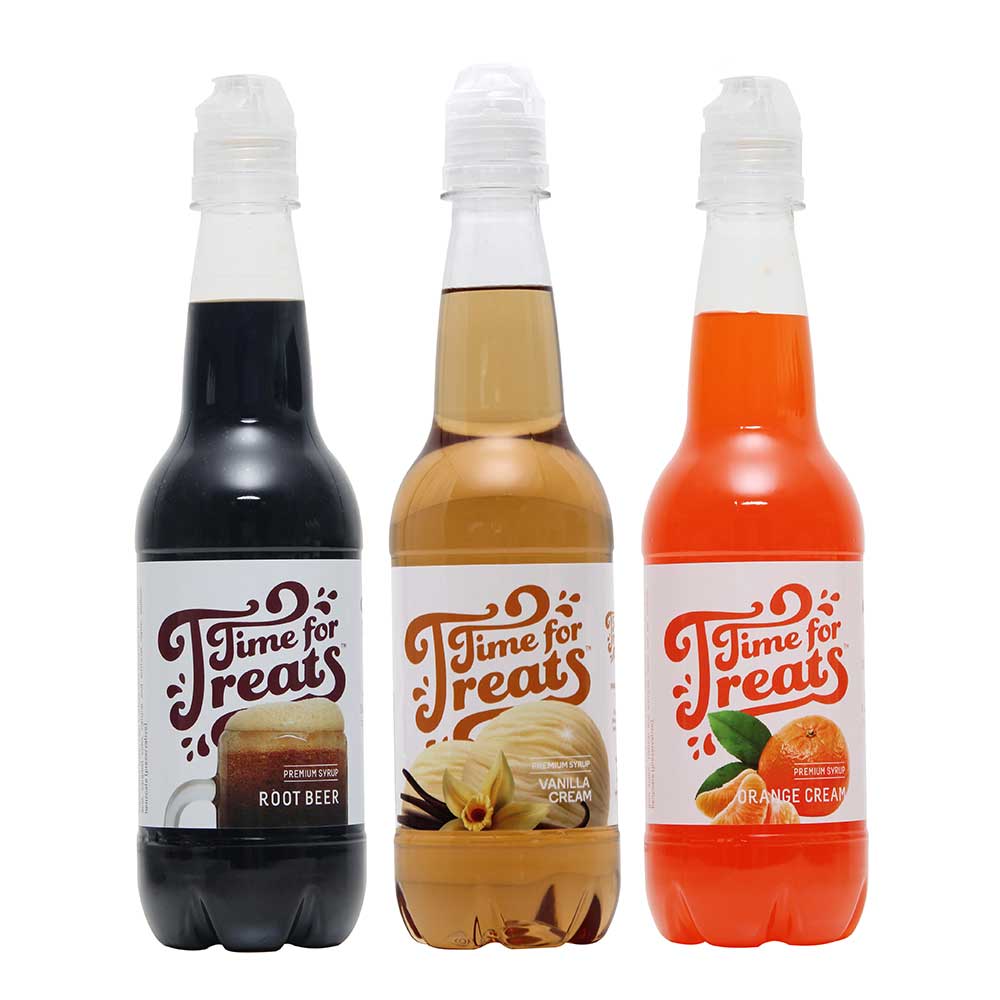 Syrup 3-Pack - Root Beer, Vanilla Cream, Orange Cream