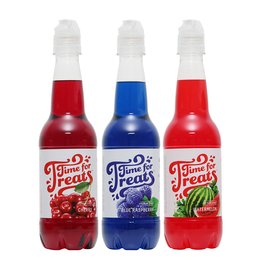 Syrup 3-Pack - Cherry, Blue Raspberry & Watermelon