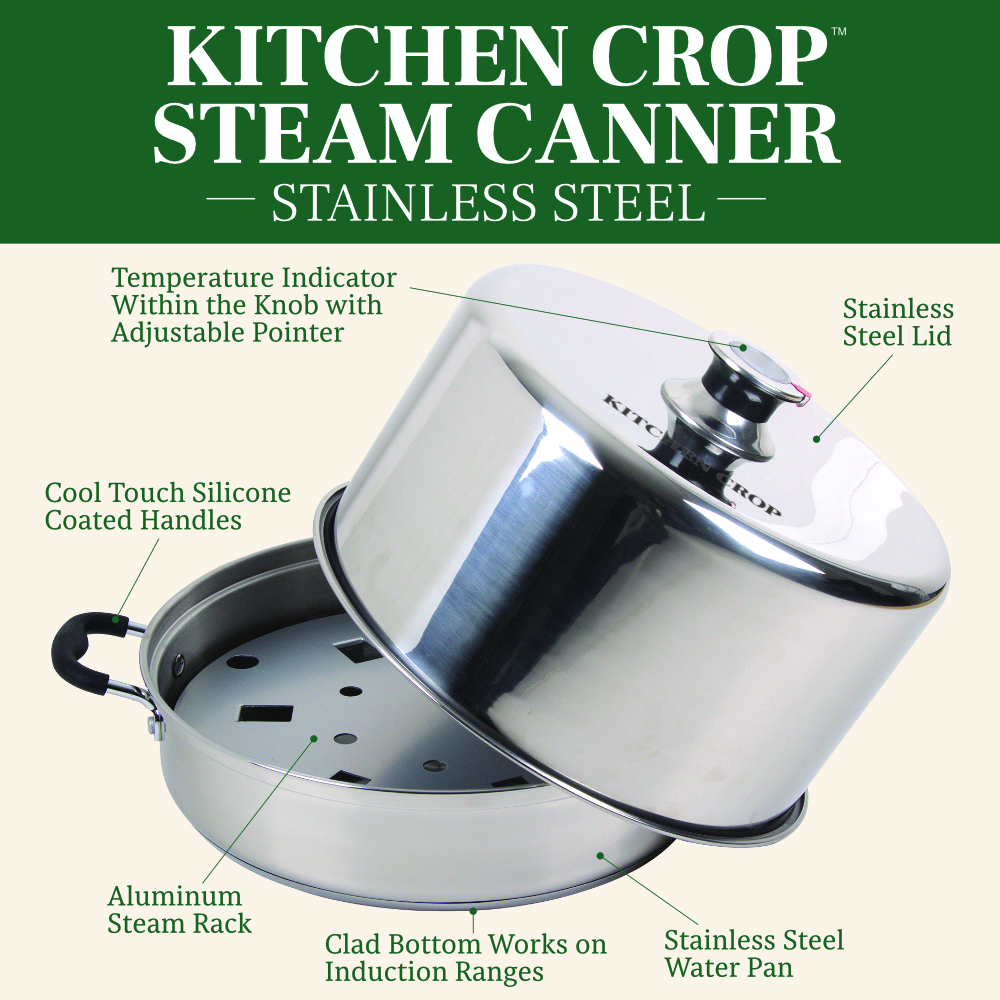 Stainless Steel Steam Canner Kit with Canning Tools