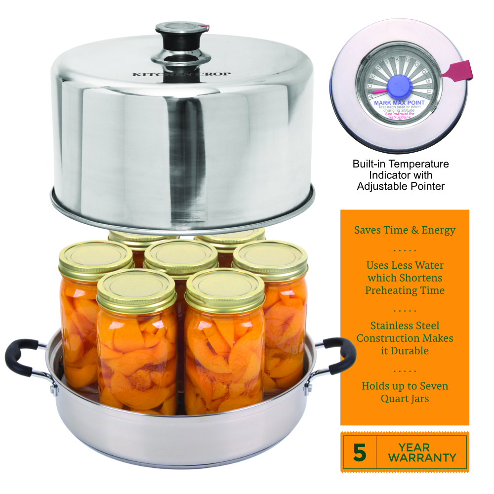 Stainless Steel Steam Canner Kit with Canning Tools